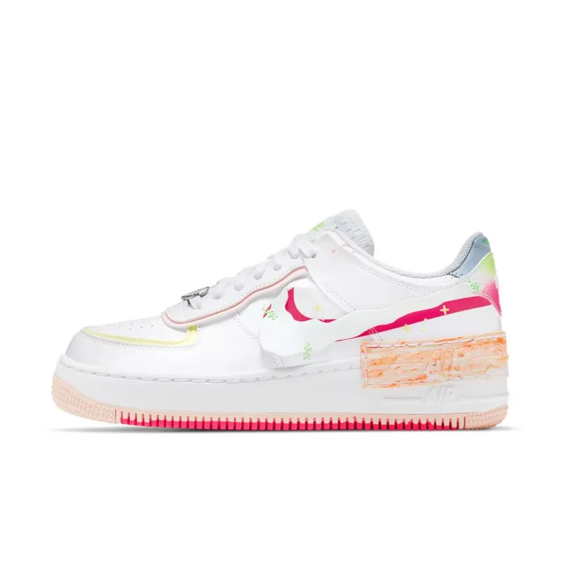 Nike Air Force 1 Low Shadow White Pink Orange (Women’s) (DV1364-111)