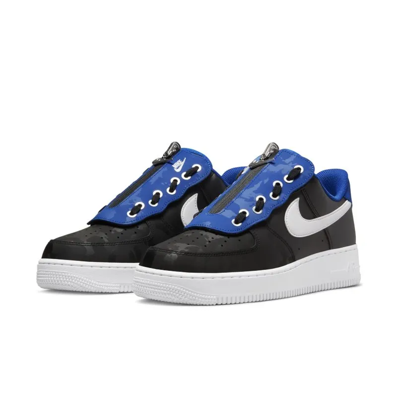 Nike Air Force 1 Low Shroud Camo Black Royal (DC8875-001)
