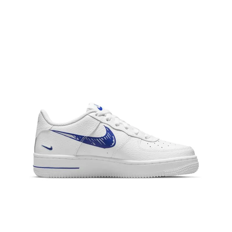 Nike Air Force 1 Low Sketch White Royal (GS) (DM3177-102)