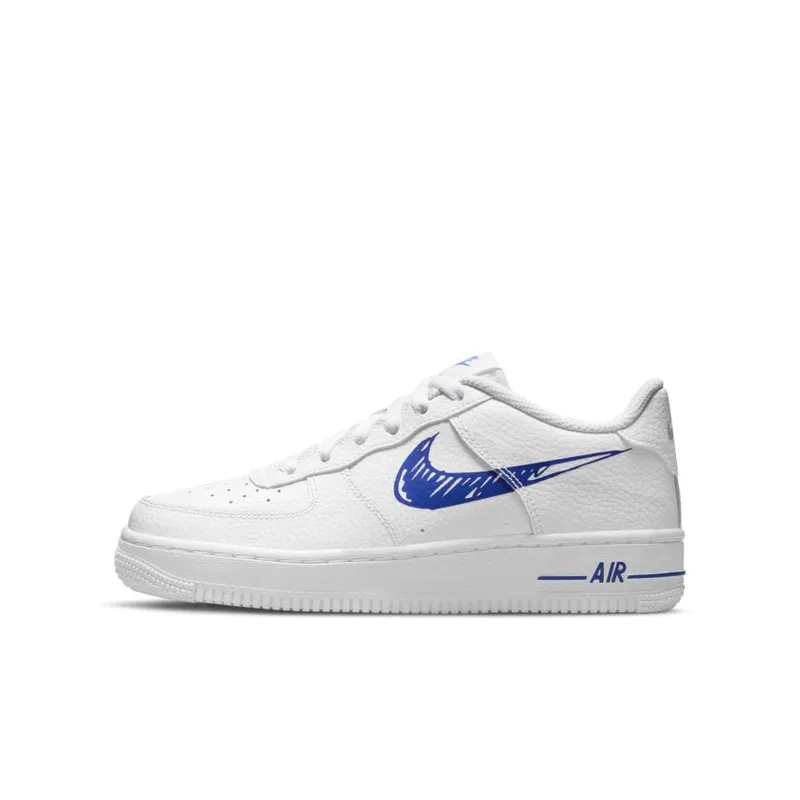Nike Air Force 1 Low Sketch White Royal (GS) (DM3177-102)