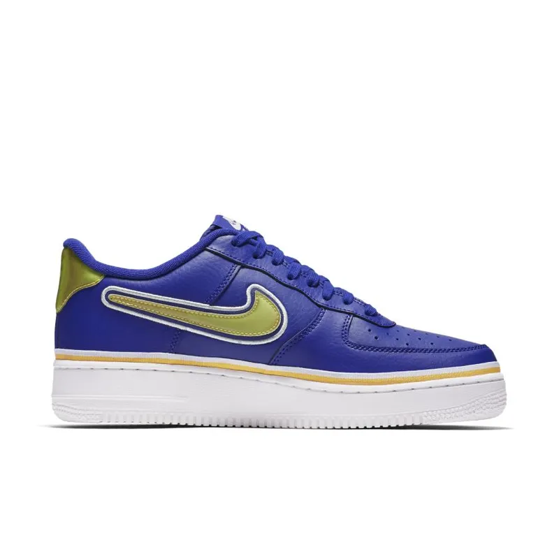 Nike Air Force 1 Low Sport NBA Deep Royal University Gold (AJ7748-400)