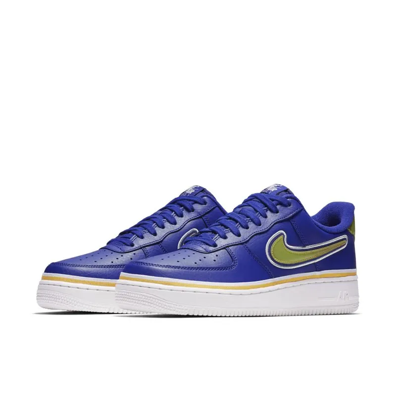 Nike Air Force 1 Low Sport NBA Deep Royal University Gold (AJ7748-400)
