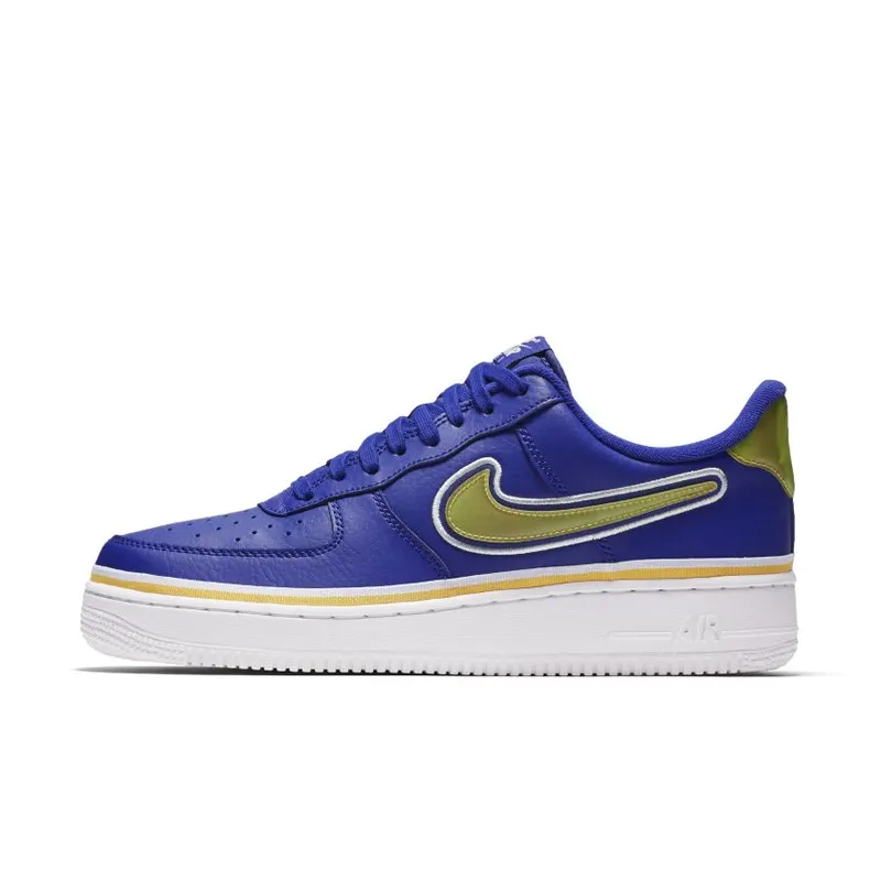 Nike Air Force 1 Low Sport NBA Deep Royal University Gold (AJ7748-400)