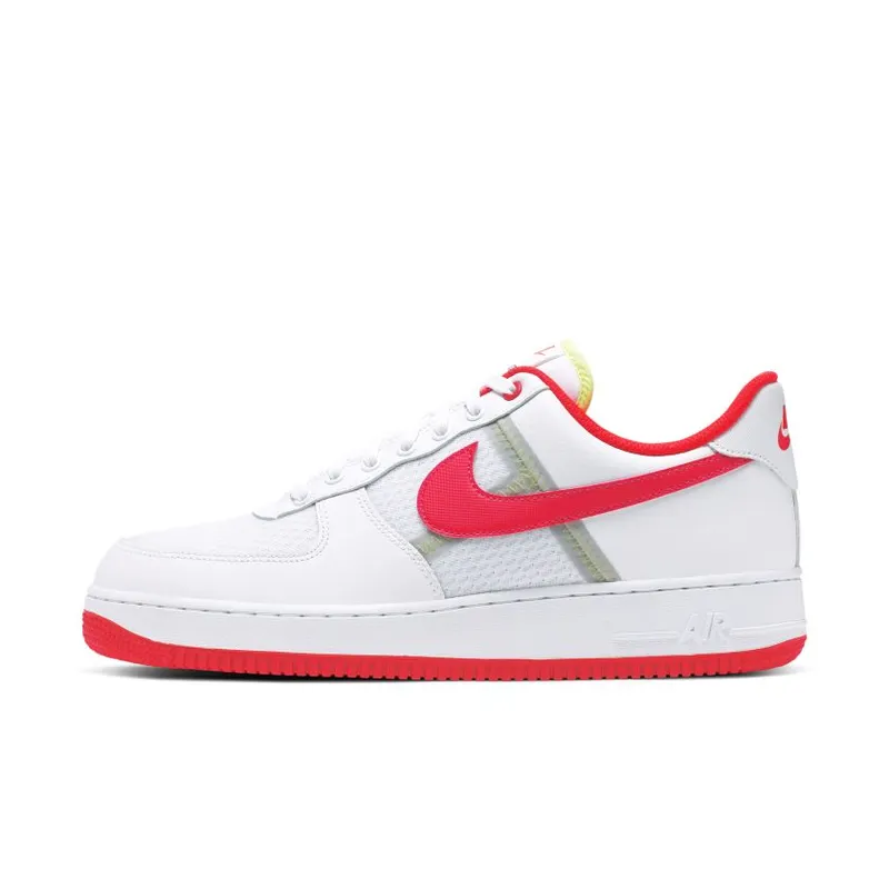 Nike Air Force 1 Low Transparent White Crimson (CI0060-102)