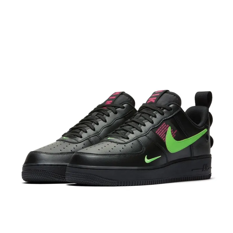 Nike Air Force 1 Low Utility Black Hyper Pink Scream Green (CQ4611-001)