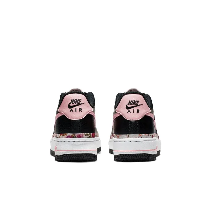 Nike Air Force 1 Low Vintage Floral Black Pink (GS) (BQ2501-001)