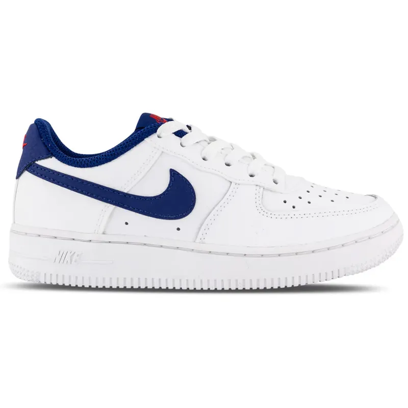Nike Air Force 1 Low White Deep Royal Blue University Red (PS) (CZ1685-101)