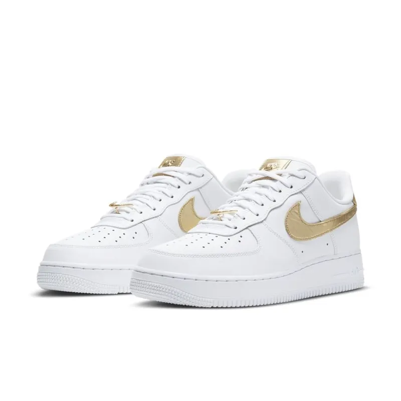 Nike Air Force 1 Low White Metallic Gold (2020) (DC2181-100)