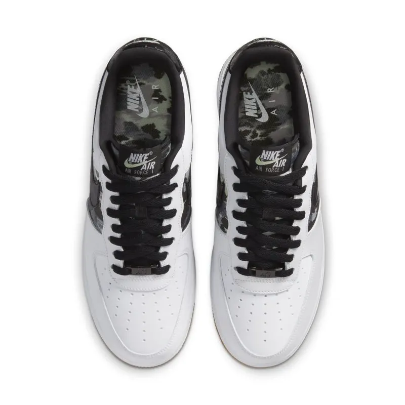 Nike Air Force 1 Low White Ripstop Camo Black Gum (CZ7891-100)