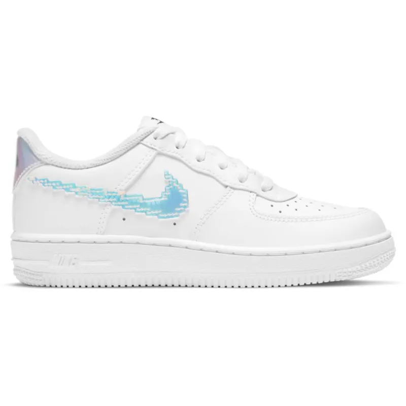 Nike Air Force 1 LV8 Digital Swoosh White (PS) (CW1584-100)