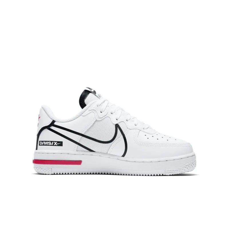 Nike Air Force 1 Low React D/MS/X White Black (GS) (CD6960-100)