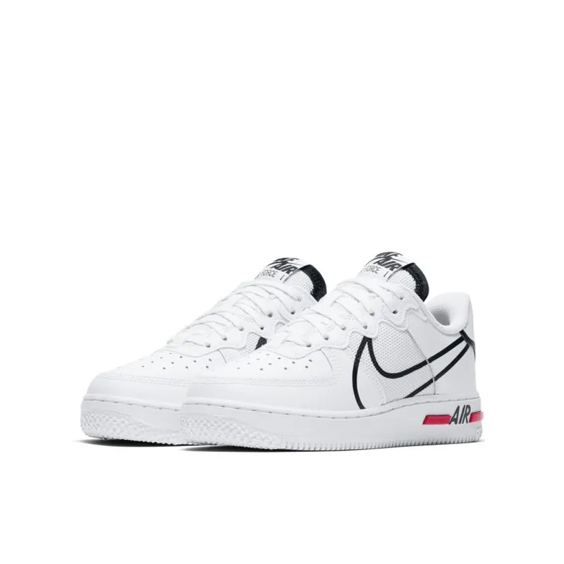 Nike Air Force 1 Low React D/MS/X White Black (GS) (CD6960-100)