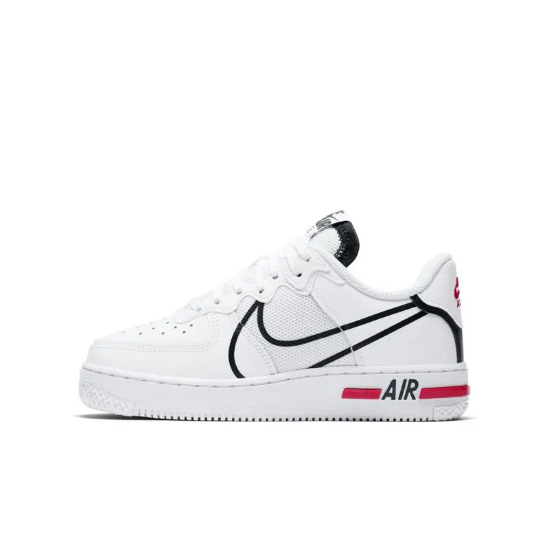 Nike Air Force 1 Low React D/MS/X White Black (GS) (CD6960-100)