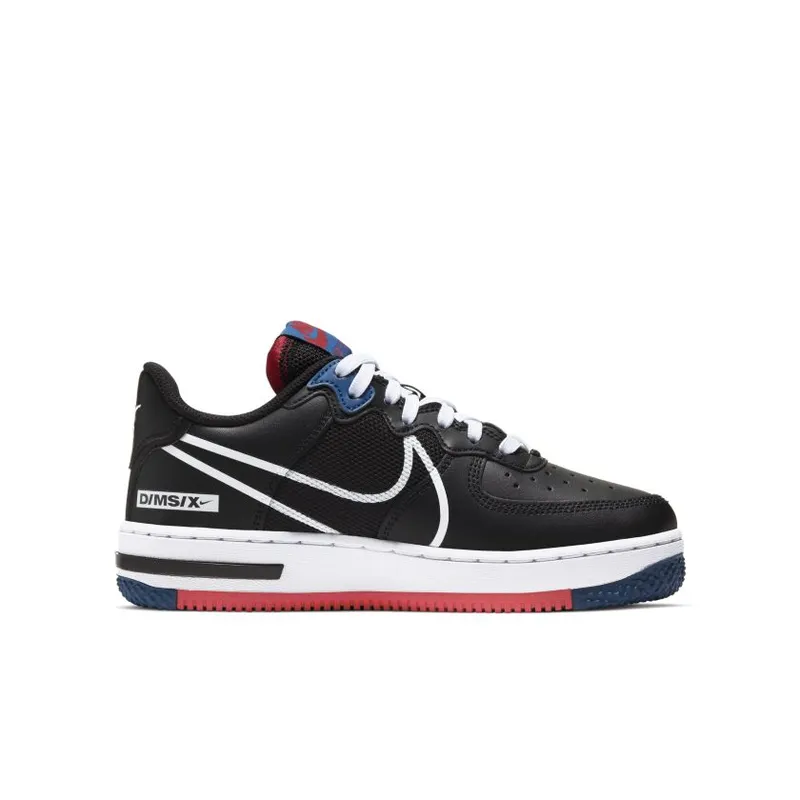 Nike Air Force 1 Low React SU Black Gym Red (GS) (CT5117-002)