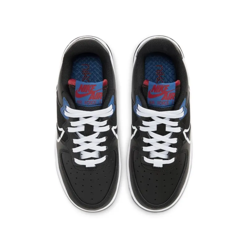 Nike Air Force 1 Low React SU Black Gym Red (GS) (CT5117-002)