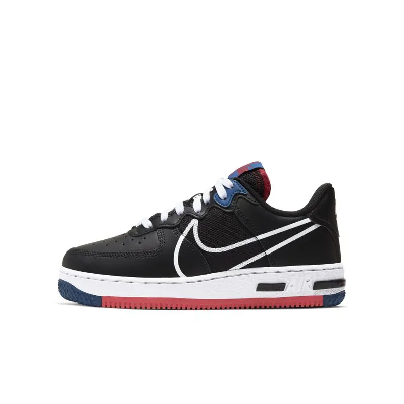 Nike Air Force 1 Low React SU Black Gym Red (GS) (CT5117-002)