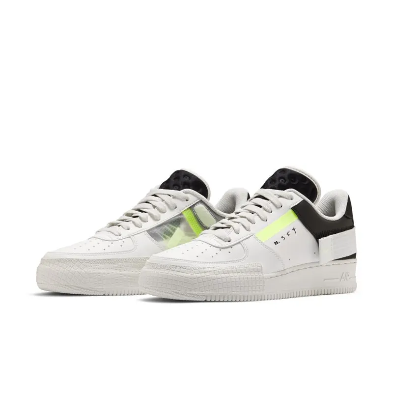 Nike Air Force 1 Low Type White Barely Volt (CK6923-100)