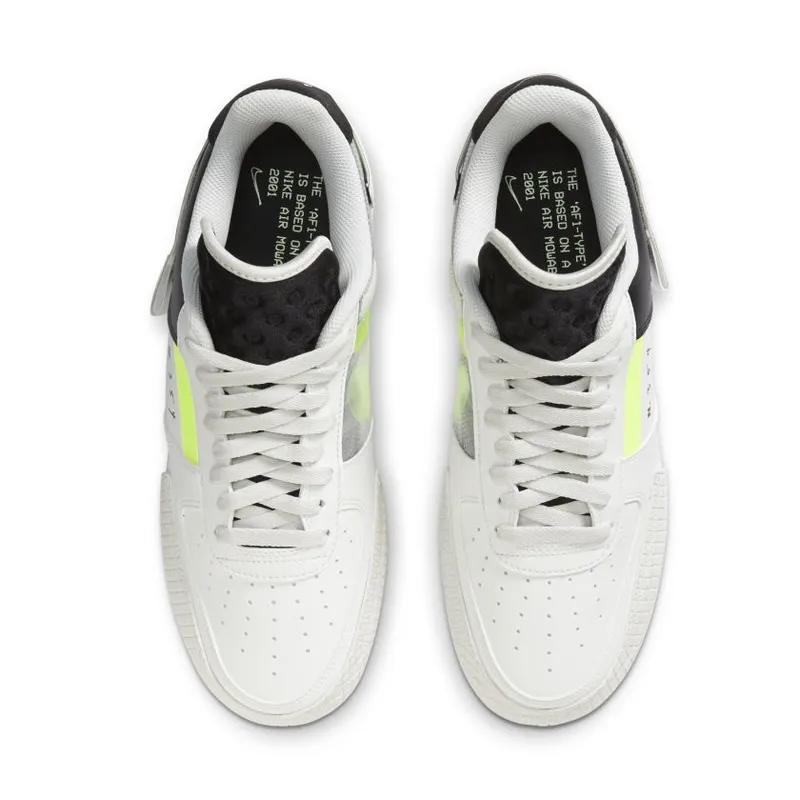 Nike Air Force 1 Low Type White Barely Volt (CK6923-100)