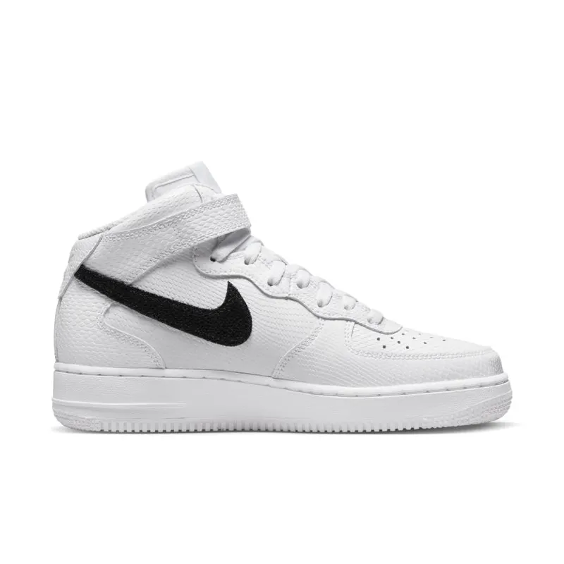 Nike Air Force 1 Mid ’07 Snakeskin White Black (Women’s) (DZ5211-100)