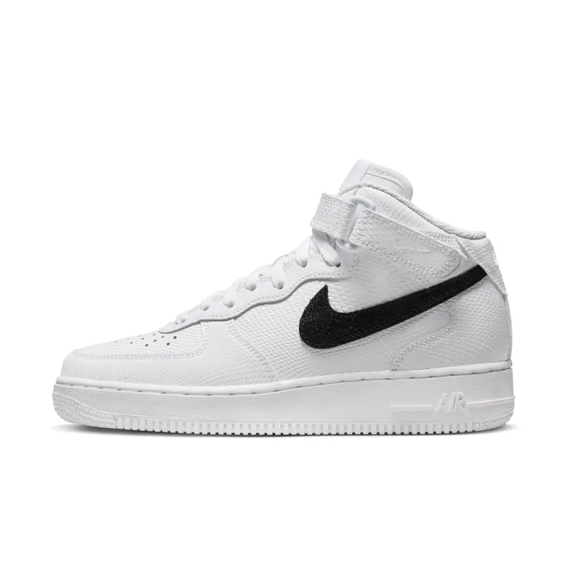 Nike Air Force 1 Mid ’07 Snakeskin White Black (Women’s) (DZ5211-100)