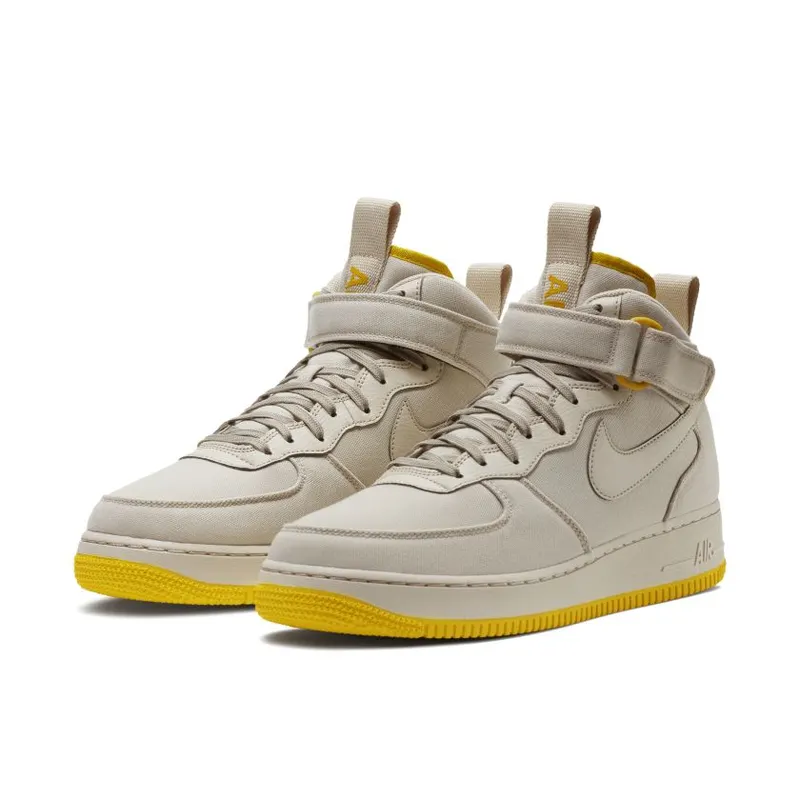 Nike Air Force 1 Mid Canvas Desert Sand Vivid Sulfur (AH6770-002)