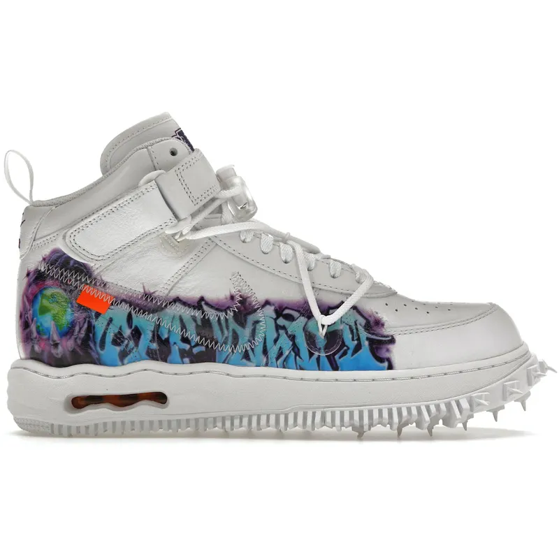 Nike Air Force 1 Mid Off-White Graffiti White (DR0500-100)