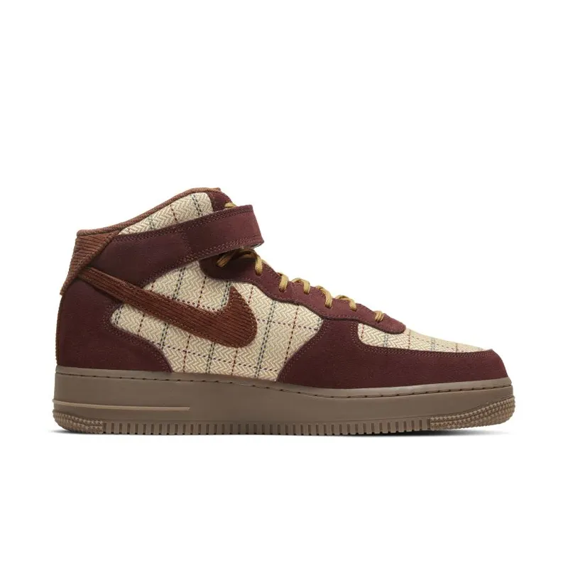 Nike Air Force 1 Mid Plaid Brown (CT1206-900)
