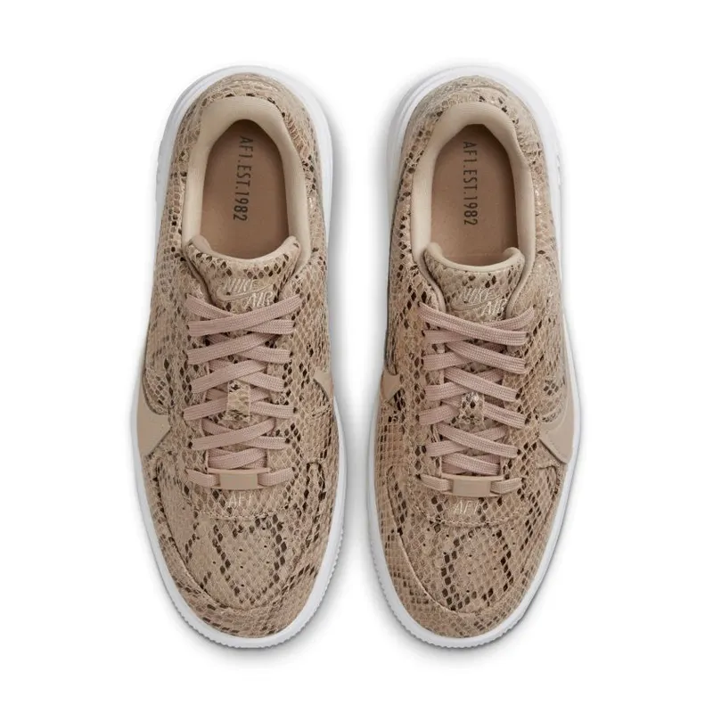Nike Air Force 1 PLT.AF.ORM Brown Snakeskin Print (Women’s) (FJ4965-200)