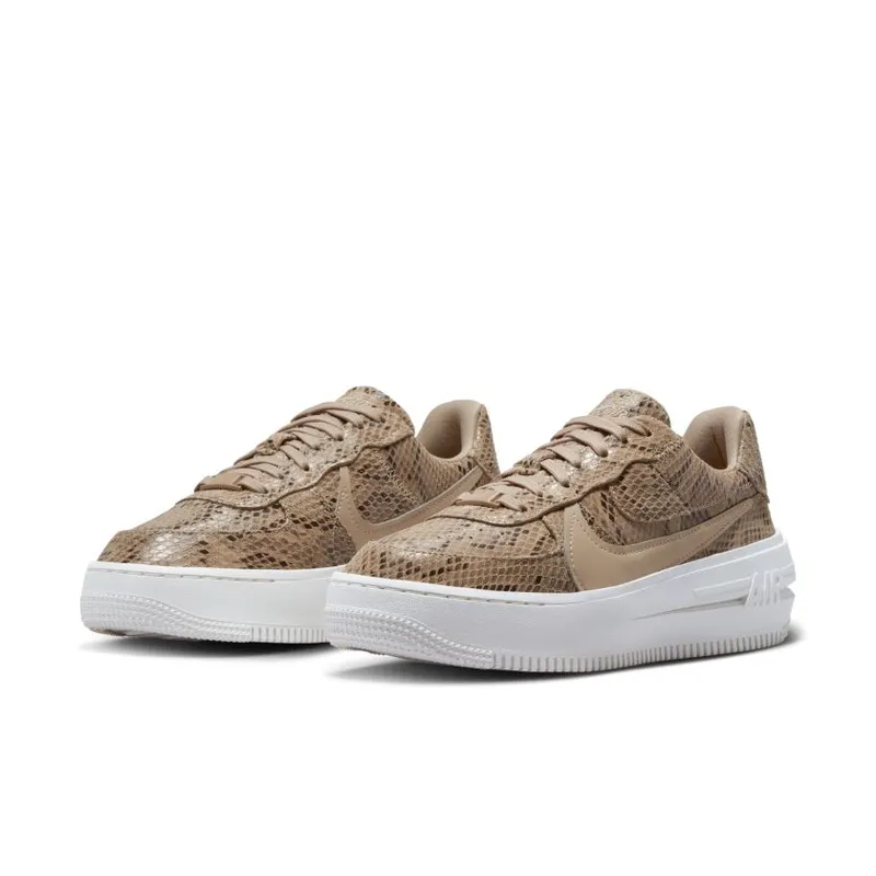 Nike Air Force 1 PLT.AF.ORM Brown Snakeskin Print (Women’s) (FJ4965-200)