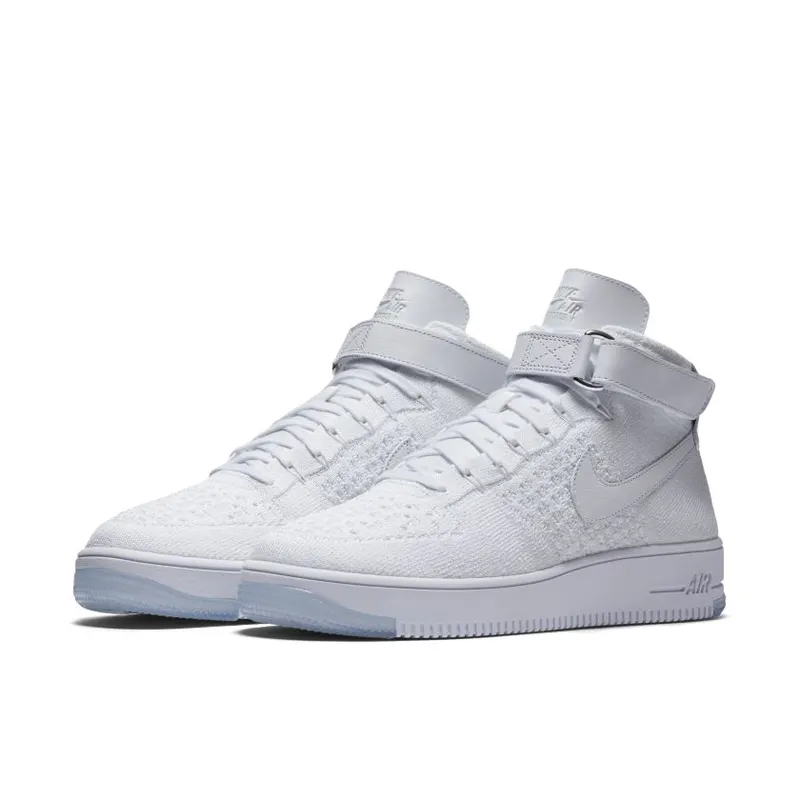Nike Air Force 1 Ultra Flyknit Mid Triple White (817420-100)