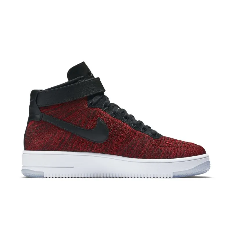 Nike Air Force 1 Ultra Flyknit Mid University Red Black (817420-600)