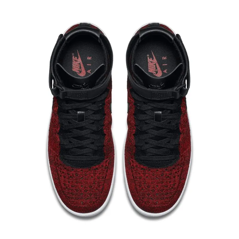 Nike Air Force 1 Ultra Flyknit Mid University Red Black (817420-600)