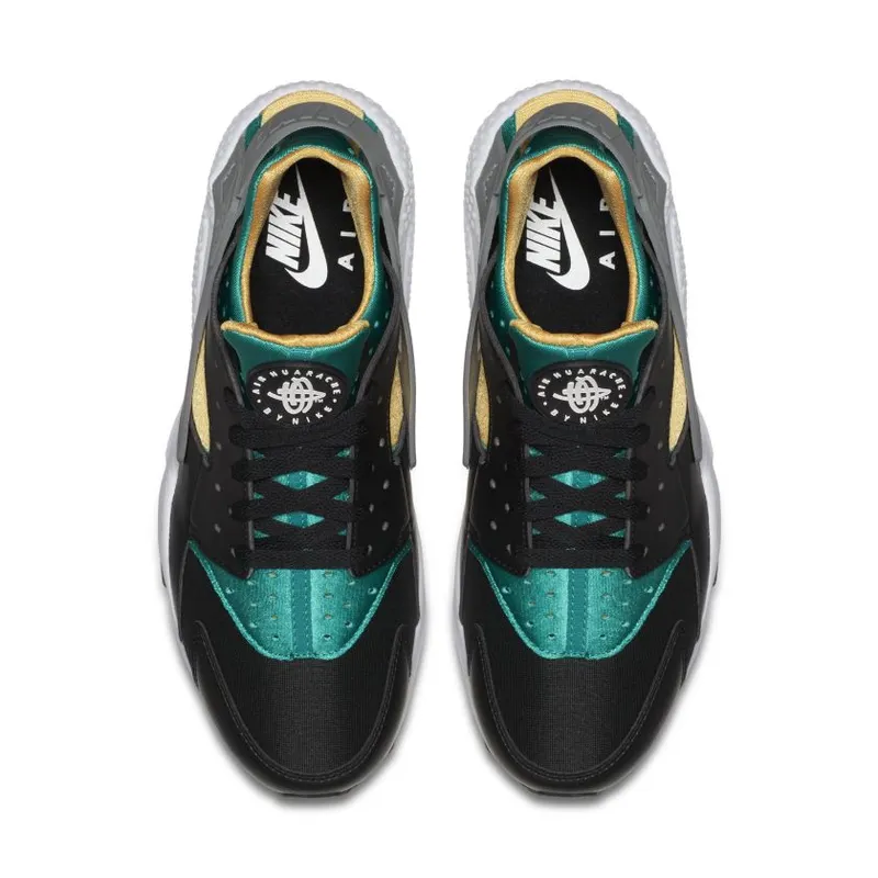Nike Air Huarache Black/White-Emerald-Resin (318429-018)