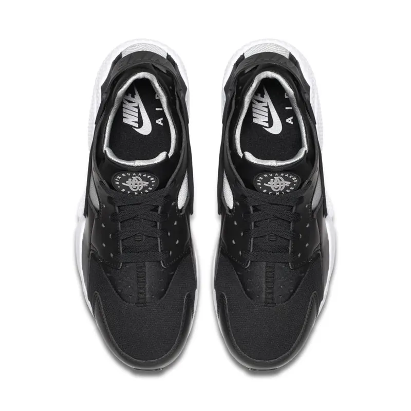Nike Air Huarache Run Black Flat Silver White (318429-029)