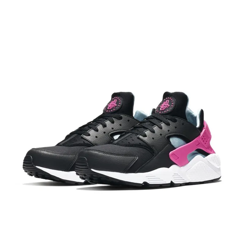 Nike Air Huarache Run Black Laser Fuchsia Blue Gale (BV2528-001)