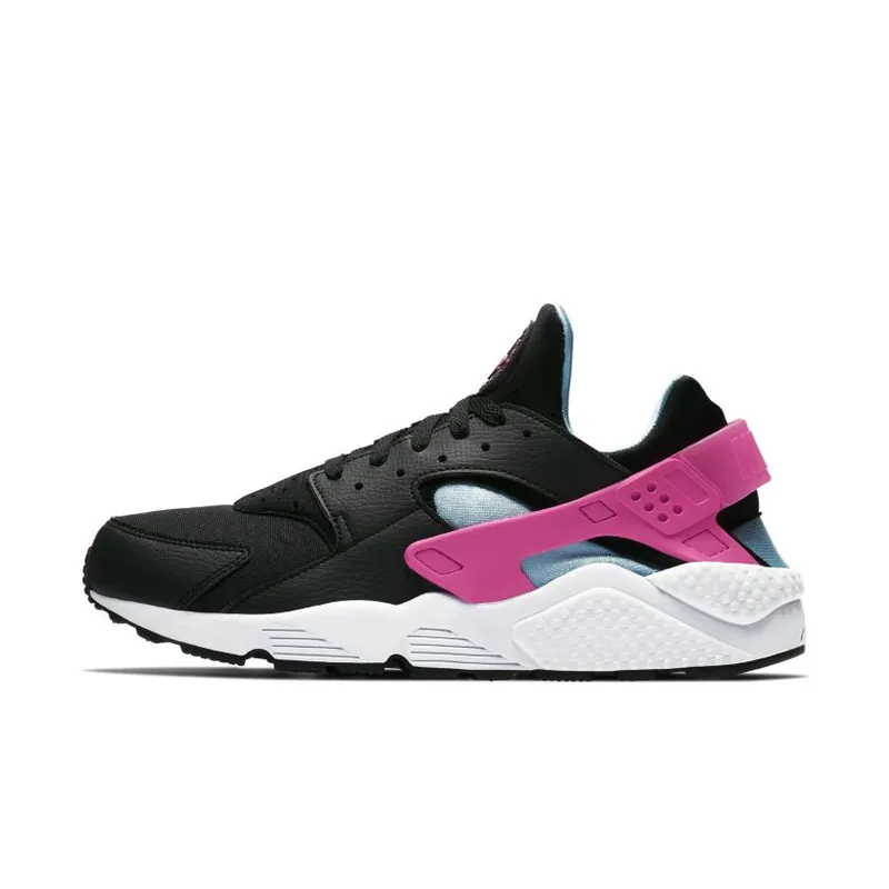 Nike Air Huarache Run Black Laser Fuchsia Blue Gale (BV2528-001)