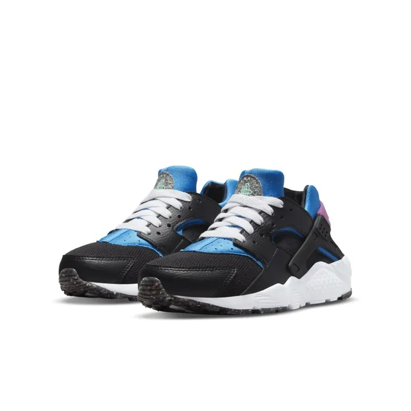 Nike Air Huarache Run Black Photo Blue Active Pink (GS) (DR0166-001)