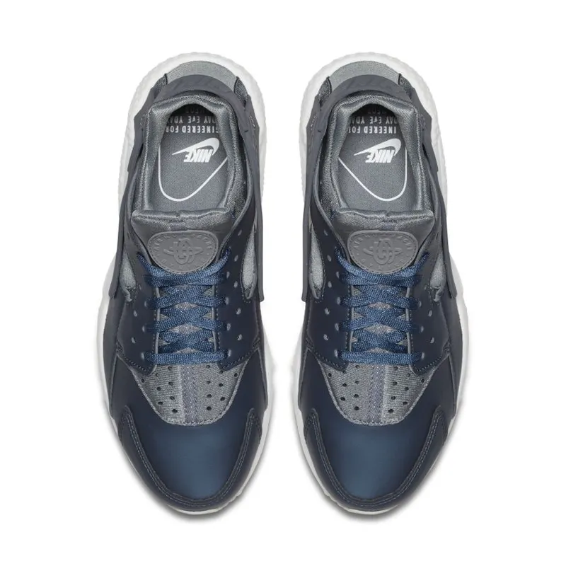 Nike Air Huarache Run Prm Txt Cool Grey Metallic Armory Navy (Women’s) (AA0523-001)