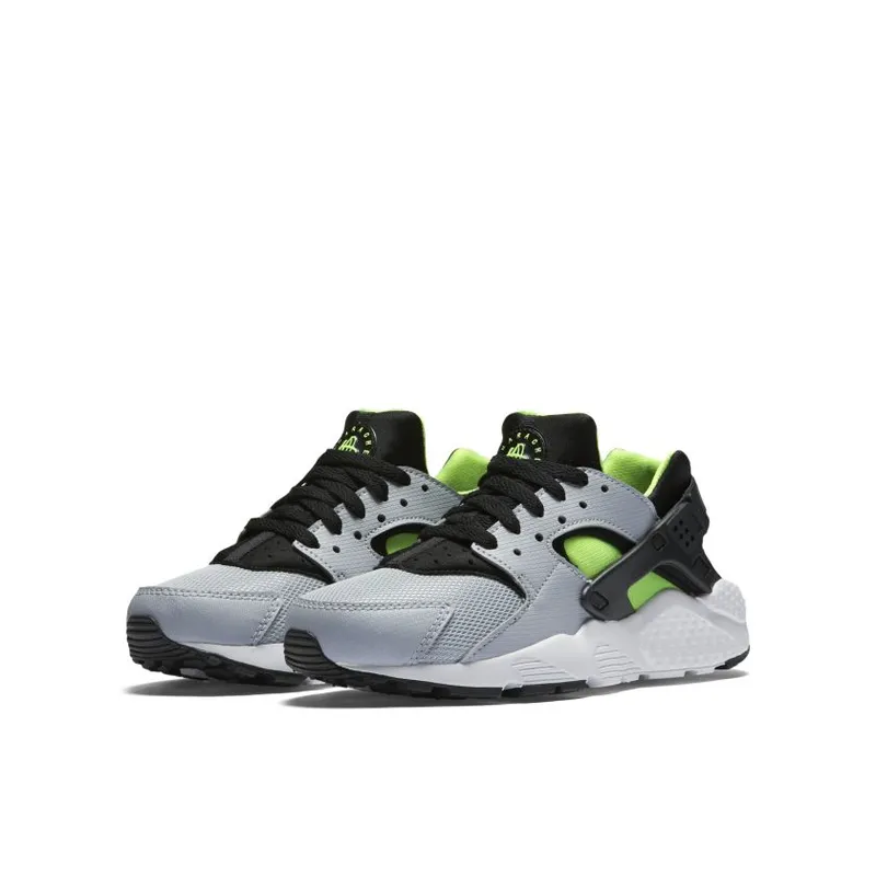 Nike Air Huarache Wolf Grey Electric Green (GS) (654275-015)