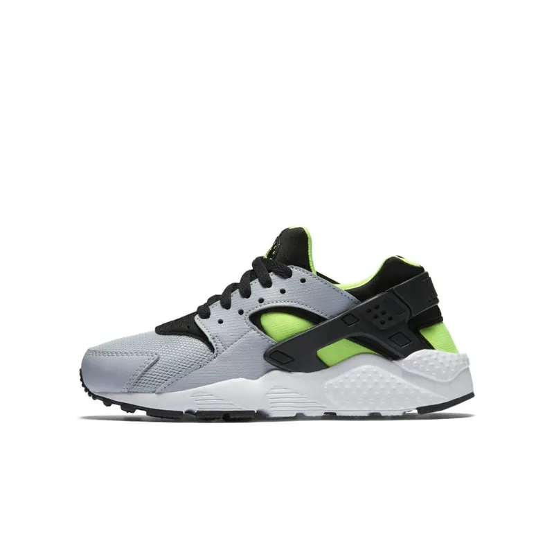 Nike Air Huarache Wolf Grey Electric Green (GS) (654275-015)