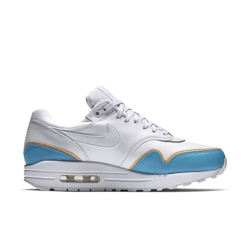 Nike Air Max 1 Liner White Blue (Women’s) (881101-103)
