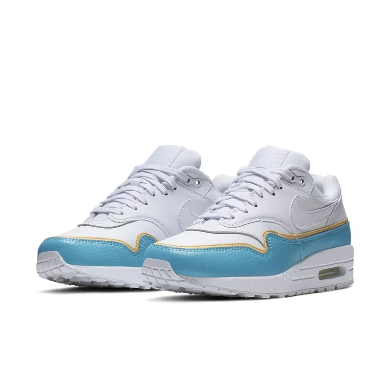 Nike Air Max 1 Liner White Blue (Women’s) (881101-103)