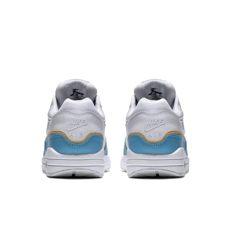 Nike Air Max 1 Liner White Blue (Women’s) (881101-103)