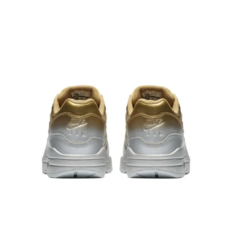 Nike Air Max 1 LX Metallic Gold Metallic Platinum (Women’s) (917691-700)