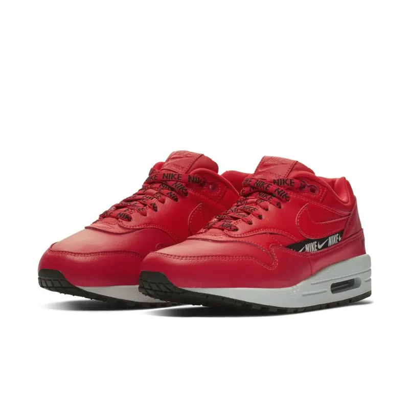 Nike Air Max 1 Overbranding Bright Crimson (Women’s) (881101-602)