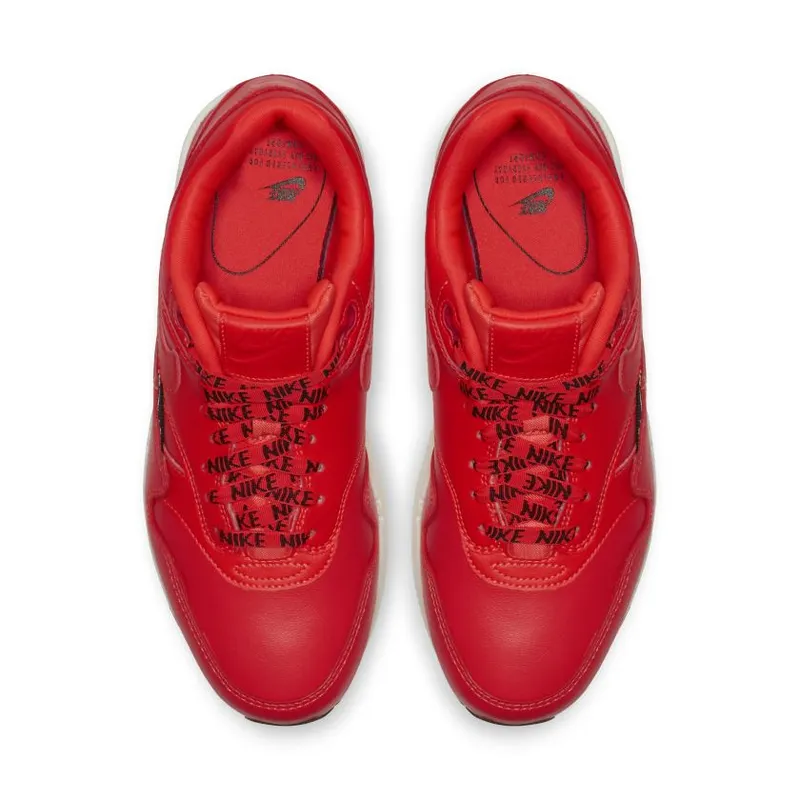 Nike Air Max 1 Overbranding Bright Crimson (Women’s) (881101-602)