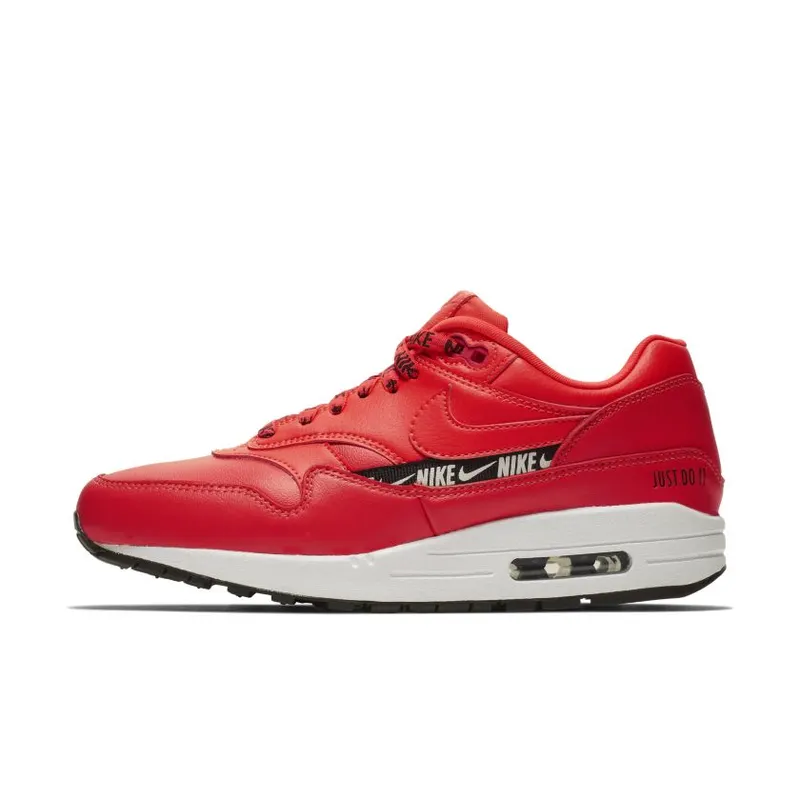 Nike Air Max 1 Overbranding Bright Crimson (Women’s) (881101-602)