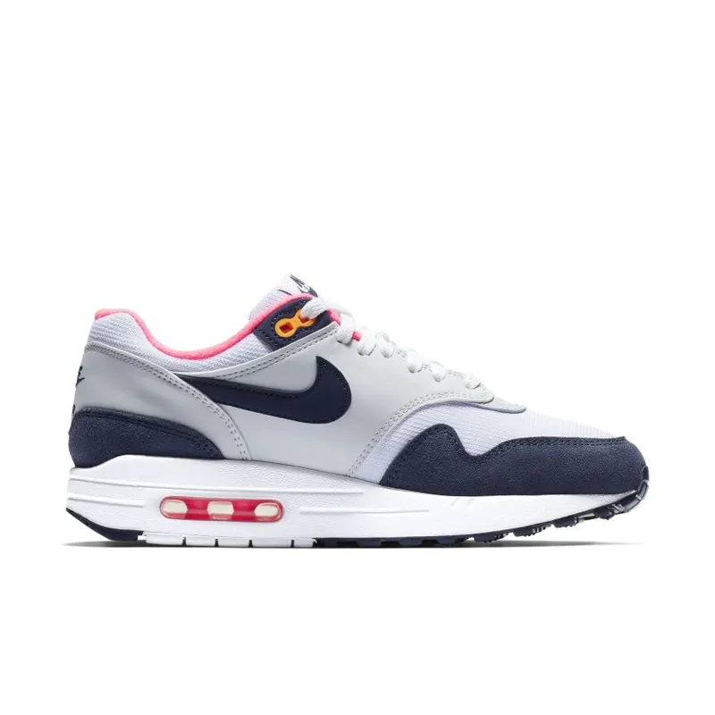 Nike Air Max 1 Pure Platinum Midnight Navy Racer Pink (Women’s) (319986-116)