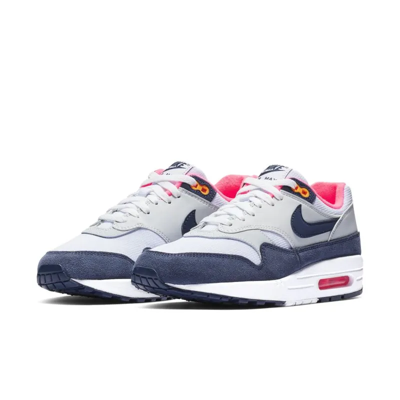 Nike Air Max 1 Pure Platinum Midnight Navy Racer Pink (Women’s) (319986-116)