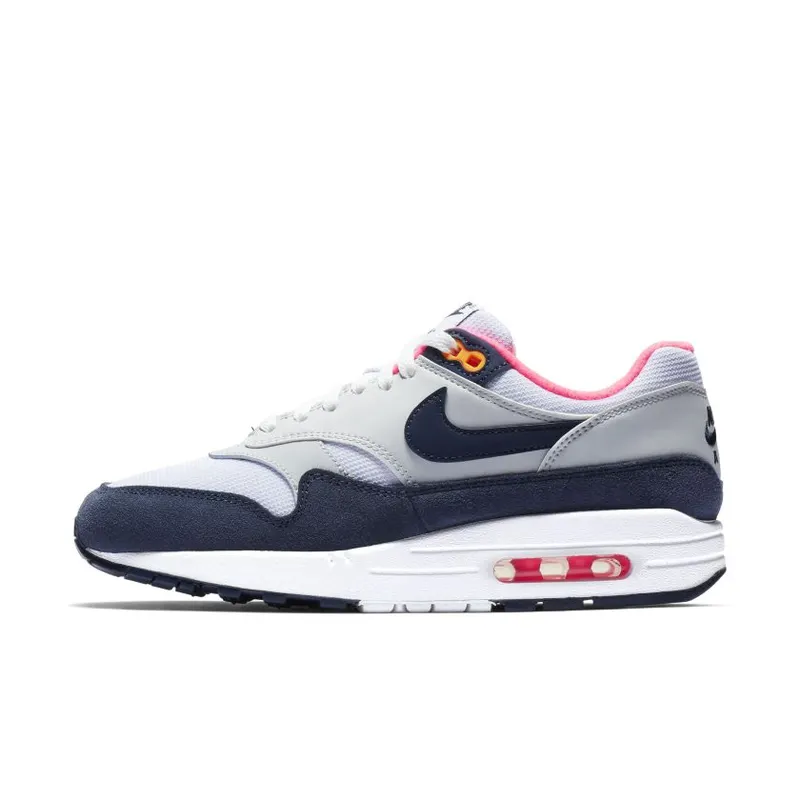 Nike Air Max 1 Pure Platinum Midnight Navy Racer Pink (Women’s) (319986-116)